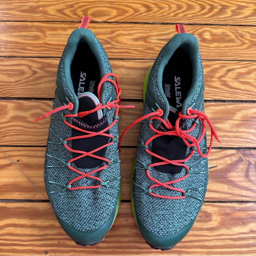 Salewa Dropline Hiking Shoe green Size 10 like new